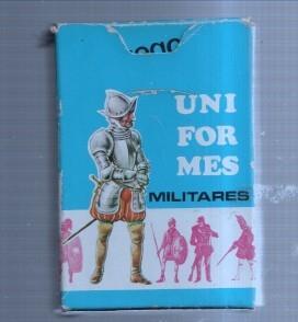 Baraja cartas:  Uniformes Militares (baraja CON el estuche)