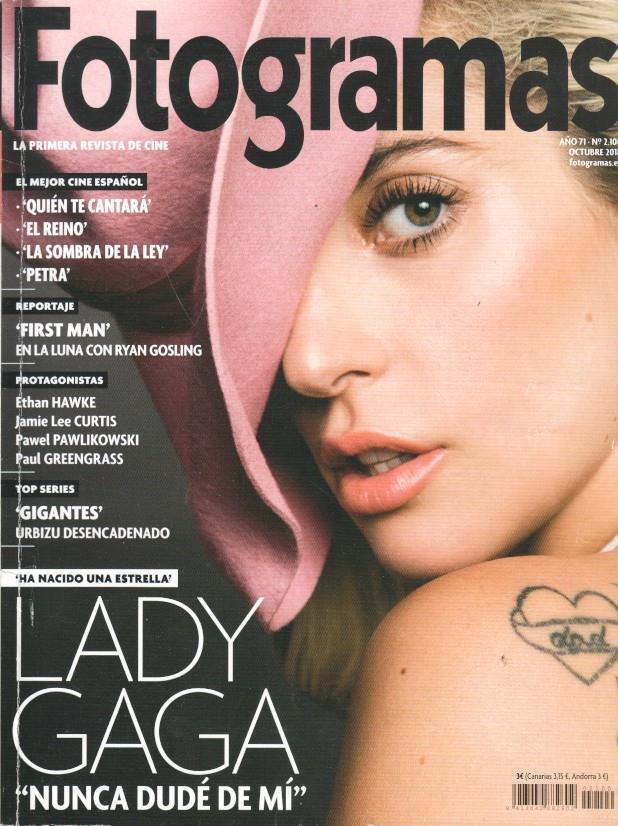 Revista Fotogramas: num 2100 / año 71 Oct 2018 - Portada Lady Gaga