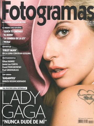 Revista Fotogramas: num 2100 / año 71 Oct 2018 - Portada Lady Gaga