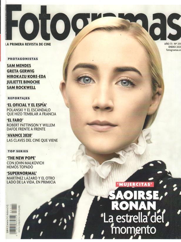Revista Fotogramas: num 2115 / año 73 ene 2020 - Portada Saoirse Ronan