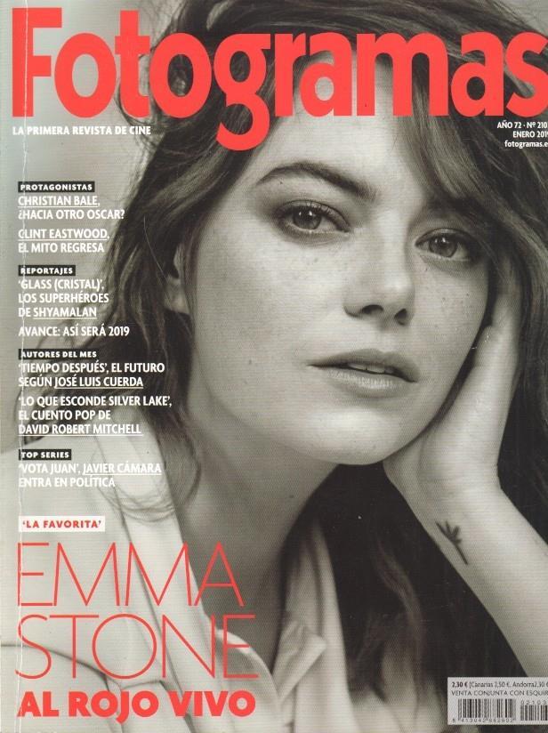 Revista Fotogramas: num 2103 / año 72 ene 2019 - Portada Emma Stone Al rojo vivo