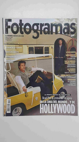 Revista Fotogramas numero 2110 / año 72, agosto 2019 - Portada Brad Pitt & Leonardo DiCaprio (Erase una vez en... Hollywood)
