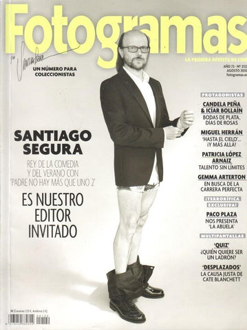 Revista Fotogramas: num 2122 / año 73 ago 2020 - Portada Santiago Segura