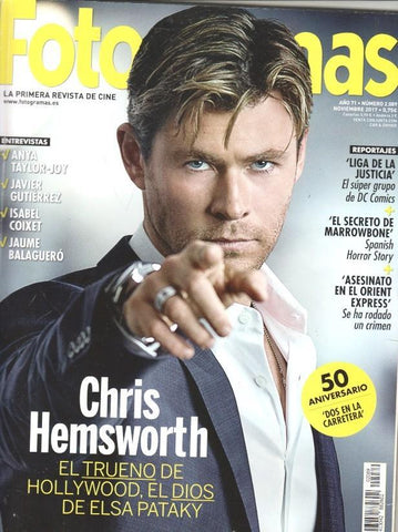 Revista Fotogramas: num 2089 / año 71 nov 2017 - Portada Chris Hemsworth