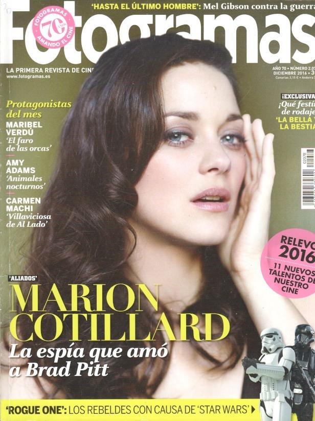 Revista Fotogramas: num 2078 / año 70 dic 2016 - Portada Marion Cotillard