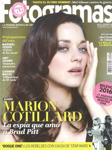 Revista Fotogramas: num 2078 / año 70 dic 2016 - Portada Marion Cotillard