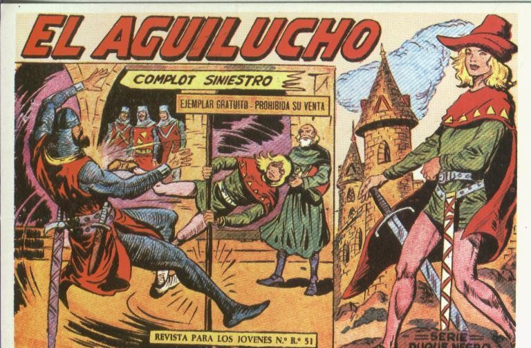 Postal-Ficha Tebeo: El Aguilucho