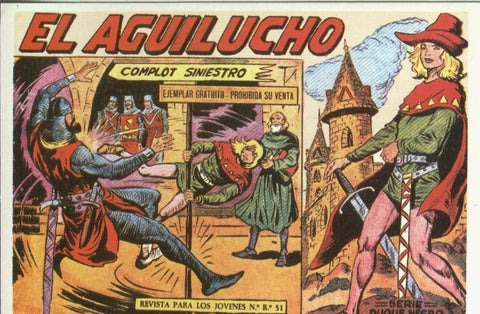 Postal-Ficha Tebeo: El Aguilucho