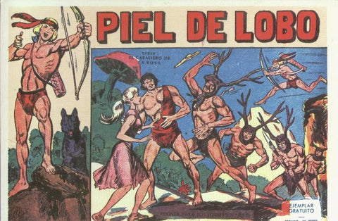 Postal/Ficha Tebeo: Piel de Lobo
