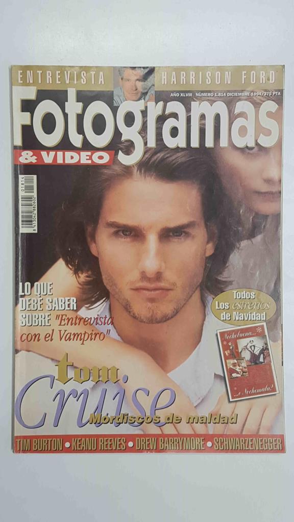 Revista Fotogramas & Video: numero 1814 / año XLVIII, diciembre 1994 - Portada Tom Cruise (Entrevista con el vampiro)
