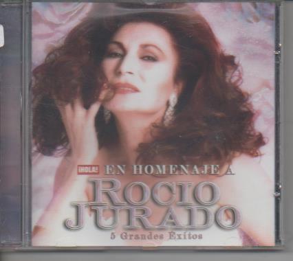 CD E00241: Cd Música. En Homenaje a Rocio Jurado, 5 grandes Exitos Hola!