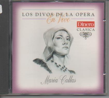 CD E00207: Cd Música. Los Divos de la Opera En Vivo, María Callas