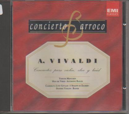 CD E00194: Cd Música. Conicierto Barroco, A.Vivaldi