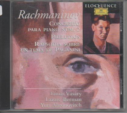 CD E00219: Cd Música. Rachmaninov Concierto para pianao nº 2, Preludios