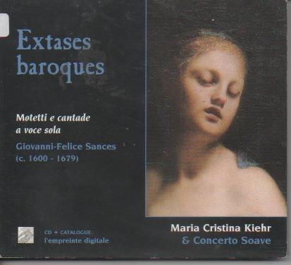 CD E00214: Cd Música. Extase baroques, Giovani-Felice Sances
