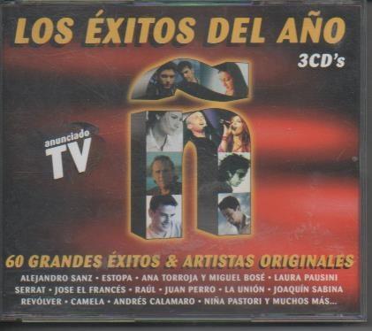 CD E00270: Cd Musica. Ñ Los Exitos del Año, 3 CD's