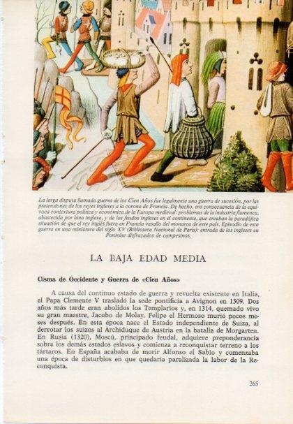 LAMINA V15449: Miniatura del siglo XV Guerra de los Cien Años
