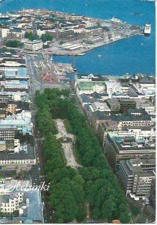 POSTAL L04549: Parque Esplanada en Helsinki