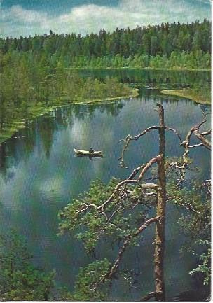 POSTAL L04548: Lago en Finlandia