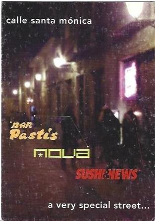 POSTAL L04545: Publicidad de la Calle Santa Monica de Barcelona