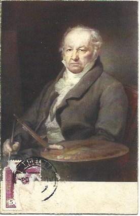 POSTAL L04574: Goya, por Vicente Lopez