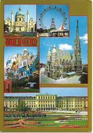 POSTAL L04560: Vistas varias de Viena