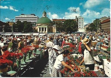 POSTAL L04533: Plaza del Mercado en Helsinki