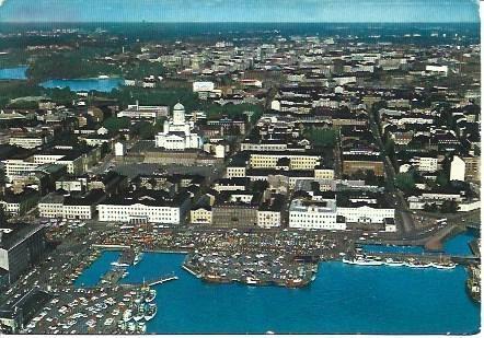POSTAL L04530: Vista aerea de una parte de Helsinki