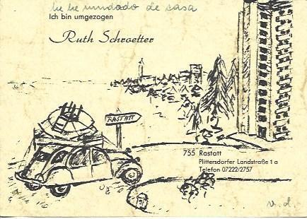 POSTAL L04498: Publicidad de Ruth Schegette en Rastaff