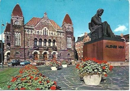 POSTAL L04525: Teatro Nacional de Finlandia