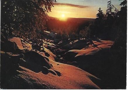 POSTAL L04513: Atardecer en Finlandia
