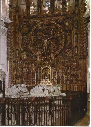 POSTAL L04579: Interior de la Cartuja de Miraflores en Burgos