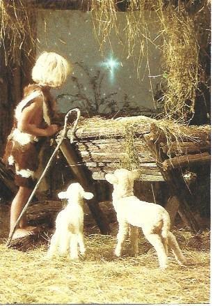 POSTAL L04655: Estrella de Navidad con pastor