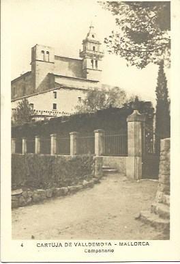 POSTAL L04677: Campanario de la Cartuja de Valldemosa en Mallorca