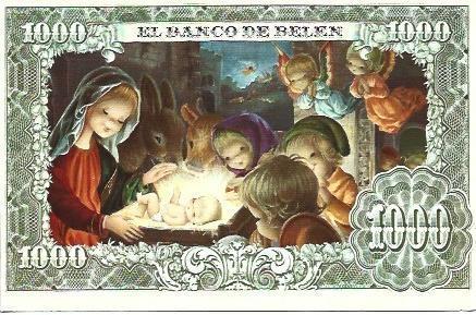 POSTAL L04662: Postal de Navidad. El Banco de Belen
