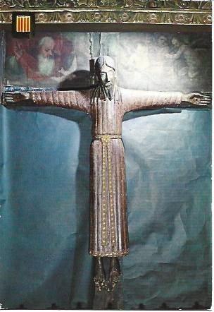 POSTAL L04598: Cristo en Majestad de Beget, Girona