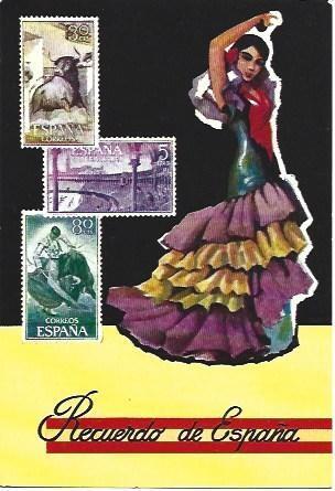 POSTAL L04619: Recuerdo de España