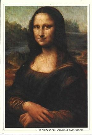 POSTAL L04614: La Gioconda, por Leonardo da Vinci