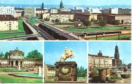 POSTAL L04363: Vistas de Dresden