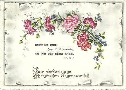 POSTAL L04360: Felicitacion en aleman