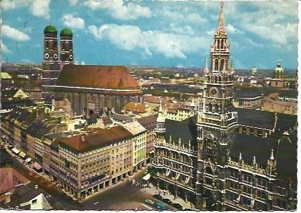 POSTAL L04355: Catedral e iglesia de Munich