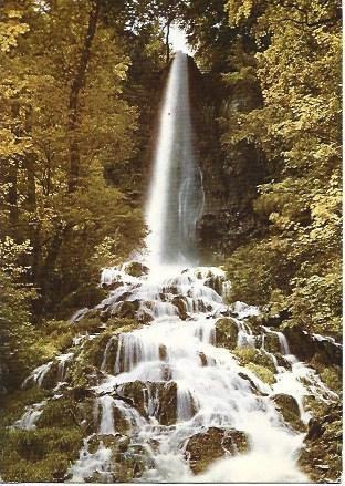 POSTAL L04384: Cascada en Uracher Wasserfall