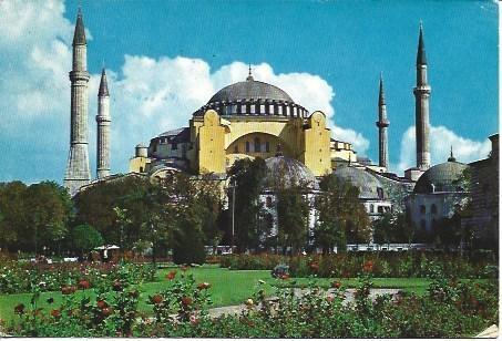POSTAL L04379: Parque de Sultanhamet en Estambul