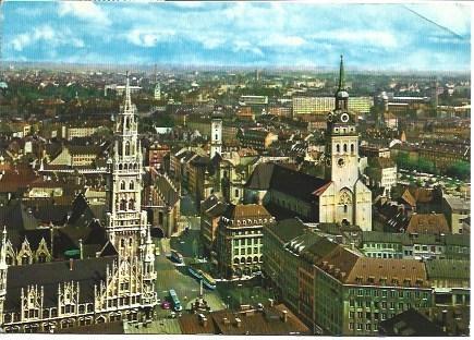 POSTAL L04373: Catedral de Santa Maria en Munich