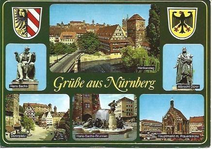 POSTAL L04343: Vistas de Nurnberg