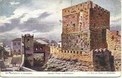 POSTAL L04336: Torre de David en Jerusalen
