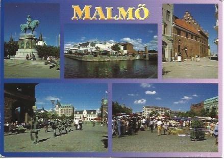 POSTAL L04335: Vistas de Malmo