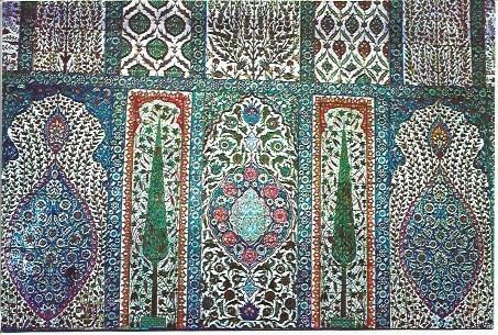 POSTAL L04449: Mosaico de la Mezquita Azul de Estambul