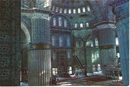 POSTAL L04459: Mihrab de la Mezquita Azul de Estambul