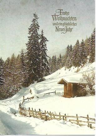 POSTAL L04404: Felicitacion de Navidad en aleman. Allianz